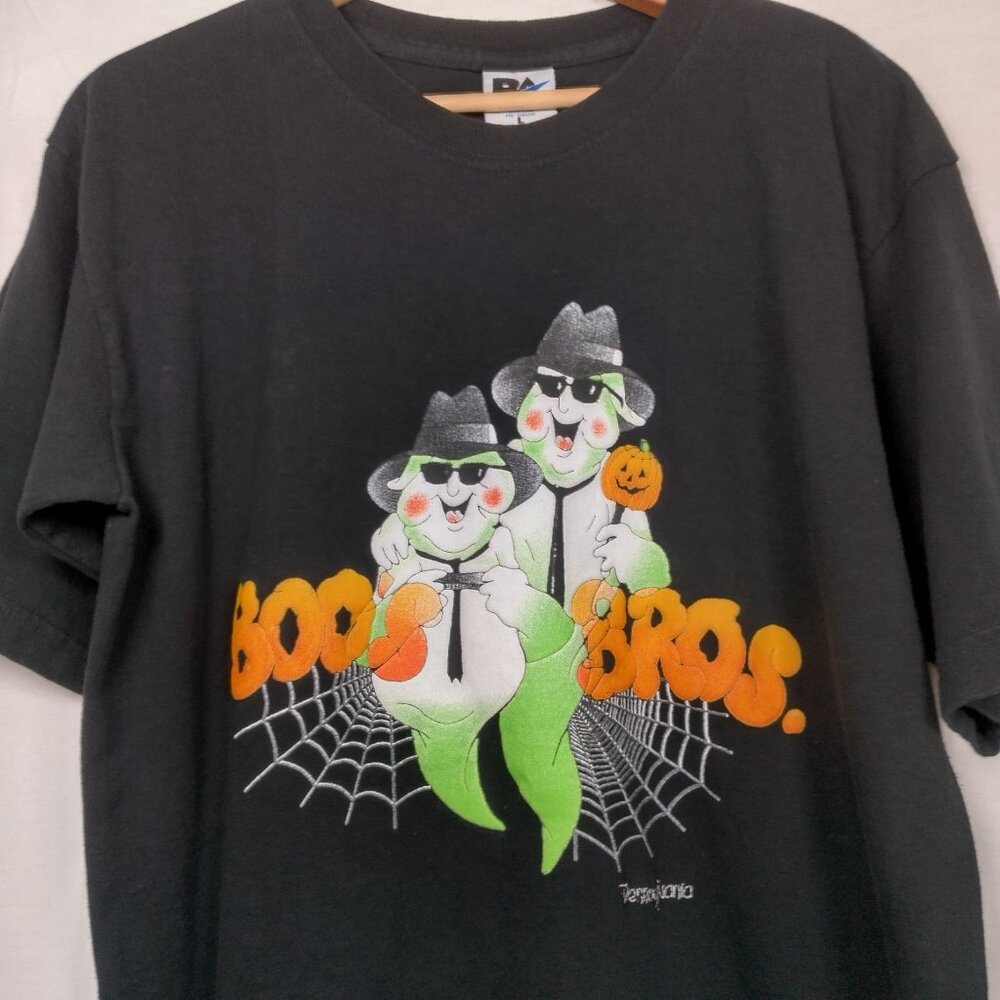 Vintage Halloween Shirt Large Boos Bros Ghost Ghosts Pennsylvania Blues Brothers - Picture 2 of 10